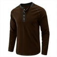 thumbnail image 3 of Gvdentm Mens Knit Polo Shirts Cotton Slim Long Sleeve Classic Polo Shirts Button Down Golf Shirts Coffee,S, 3 of 6