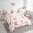 thumbnail image 3 of Feelyou Hippie Cowgirl Cowboy Twin Bedding Sets 7pcs, Bowknot Cherry Bedding Comforter Set, 3 of 8
