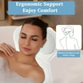 thumbnail image 2 of Unique Bargains Bath Pillows for Tub Bath Tub Pillows for Head and Neck with Soft Air Mesh Fabric White, 2 of 7