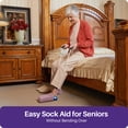 thumbnail image 4 of KEKOY Sock Assist Device for Elderly, Sock Aid Device Easy on and off Sock Helper - Dressing Aid for Seniors, Blue, 4 of 7