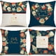 thumbnail image 3 of Juego de 4 fundas de almohada decorativas navideñas cuadradas de lino para decoración de Año Nuevo YX1014-9, 3 of 8
