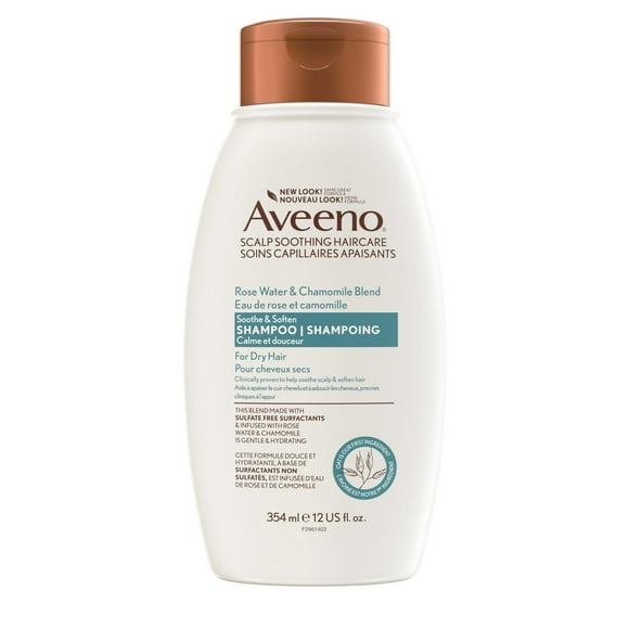 Shampoing AVEENO Eau de rose et camomille Douceur et souplesse 354 ml