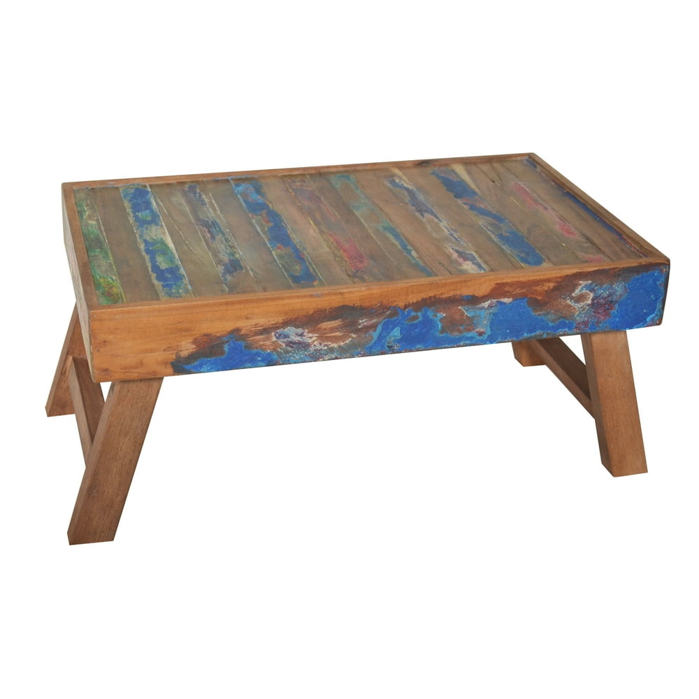 A&B Home Repurposed Wood Bed Tray With Folding Legs