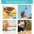 thumbnail image 7 of LQQBOX Dog Chew Toy with Suction Cup for Aggressive Chewers, Puppy Training Treats, Food Dispensing Ball, Pet Teeth Cleaning Rope Toys for Small Medium Dogs (Blue&Red), 7 of 7