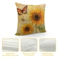 thumbnail image 4 of Nawypu  Sunflower Decorative Throw Pillow Covers Cushion Case, Vintage Sunflowers Butterflies Farmhouse Pillowcase Cozy Pillow Cover for Couch Sofa Bed Garden Chair Car, 4 of 5