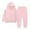 P02-Pink, variant on Xudanell Toddler Boy Outfits Solid Color Workout Clothes Long Sleeve Oversized Hoodie Boys Outfits 2 Piece