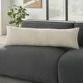 thumbnail image 4 of Mina Victory Life Styles Woven Cotton Grid 12" x 40" Beige Indoor Throw Pillow, 4 of 4