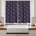 thumbnail image 2 of Ambesonne Dragonfly Kitchen Curtains, Ornate Wings, 55"x45", Dark Purple Aqua Lilac, 2 of 3