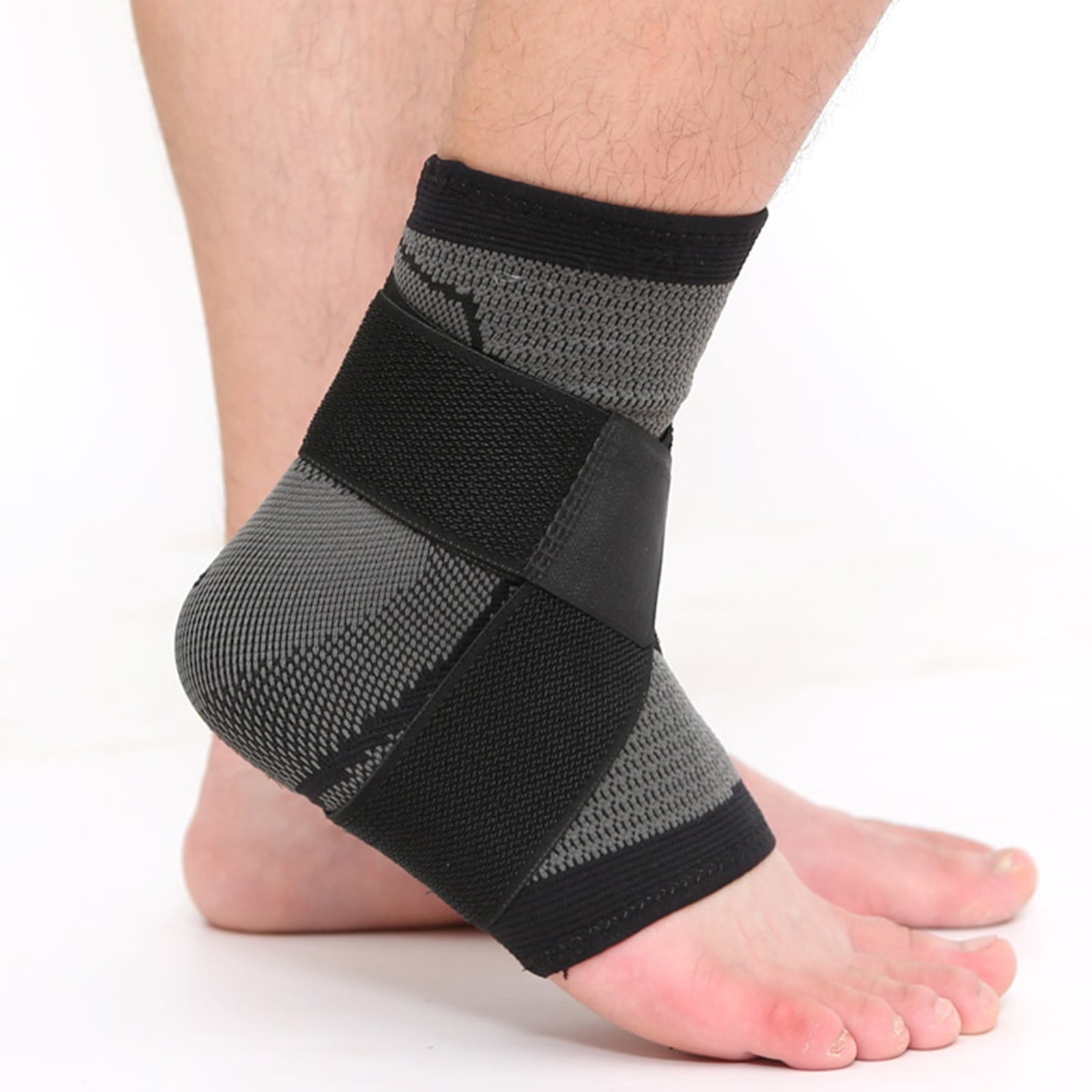 Muhan Elastic Ankle Support Brace Ankle Support Compression for Sprained Ankle Foot Sleeve Plantar Socks 