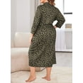 thumbnail image 5 of Avidlove Womens Plus Size Kimono Robes Long Bathrobe Ladies V Neck Loungewear Lightweight Soft Sleepwear XL-5XL, 5 of 6