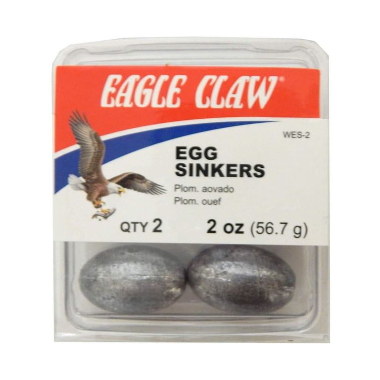 Eagle Claw Lead Egg Sinkers, 2 Oz., 6-Pack photo 2