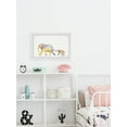 thumbnail image 4 of Marmont Hill Mom And Baby Elephant Framed Wall Art, 45.00" x 1.50", 4 of 6