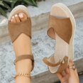 thumbnail image 3 of Woman Summer Sandals Open Toe Buckle Ankle Strap Espadrilles Platform Shoes for Casual, 3 of 5