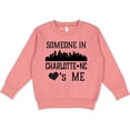 thumbnail image 2 of Inktastic Charlotte North Carolina Someone Loves Me Toddler Sweatshirt, 2 of 4