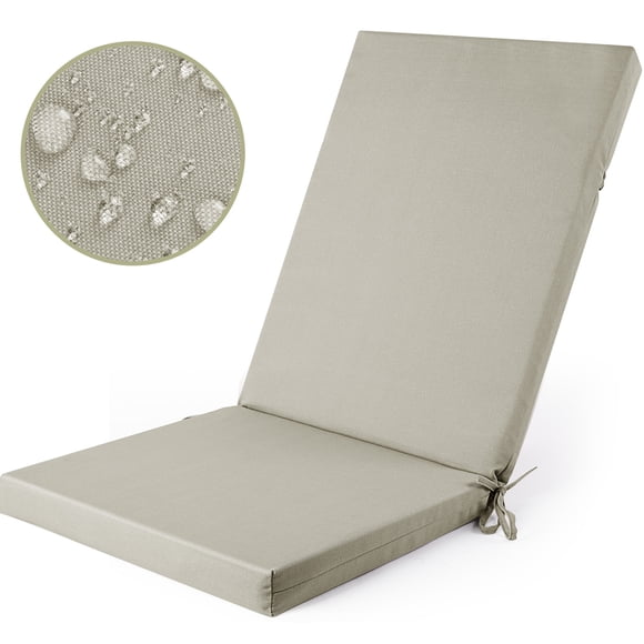 MOONORAH Outdoor Chair Cushions, Patio Seat Cushions Outdoor Chair Pads, 42"L x 18"W Rectangle Waterproof Outdoor Chair Cushion Garden Sofa Couch Chair Pads, Premium Comfortable, Grey