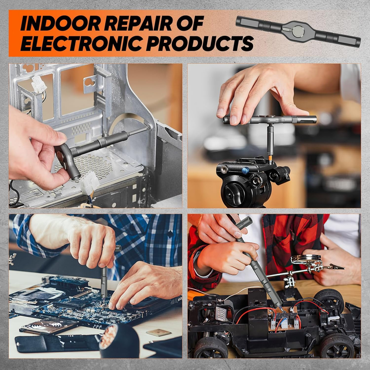 42 in 1 Magnetic Screwdriver Set, with T Handle, DIY Multi Bit Magnetic Drive Set, Versatile Repair Tool for Home Appliances Bicycle Motorcycle