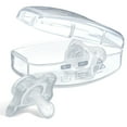 thumbnail image 4 of Chicco PhysioForma® 100% Soft Silicone Mini One-Piece Pacifier, Orthodontic Nipple Supports Breathing, BPA & Latex Free, Reusable Sterilizing Case, 0-2 Months, 2pk - Clear, New, 4 of 9