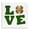 Clover Love Shamrock, variant on Stupell Industries Shabby Chic Just Blessed Green Shamrocks Black Floating Frame Canvas Art, 18 x 18, by Kim Allen