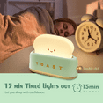 thumbnail image 4 of Desk Decor Toaster Lamp, Rechargeable Small Lamp with Smile Face Toast Bread Cute Toaster Shape Room Decor Night Light(Green), 4 of 8