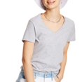 thumbnail image 1 of Hanes Womens Nano-T V-Neck Tee, 1 of 2
