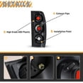 thumbnail image 6 of CPW Tail Lights Pair Set for 1998-2004 Nissan Frontier, Replace Rear Lamps Pair Black Housing Clear Lens, 6 of 13