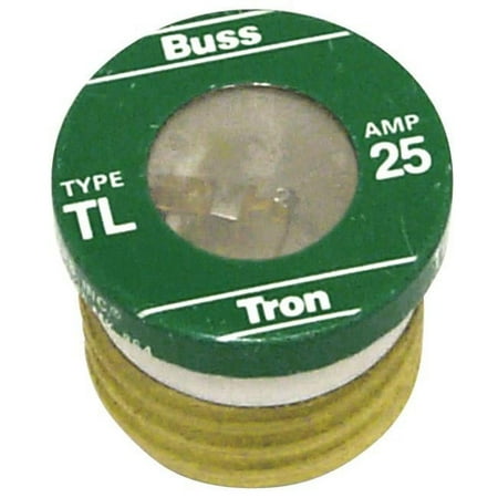Cooper Bussmann 4PK 25A TL Plug Fuse 12 Pack