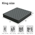 thumbnail image 5 of Mocangtu 12" King Hybrid Mattress in a Box, Gel Memory Foam with Individually Wrapped Pocket Coils, Medium Firm, Pressure Relief, Cooling Sleep Support, 5 of 11
