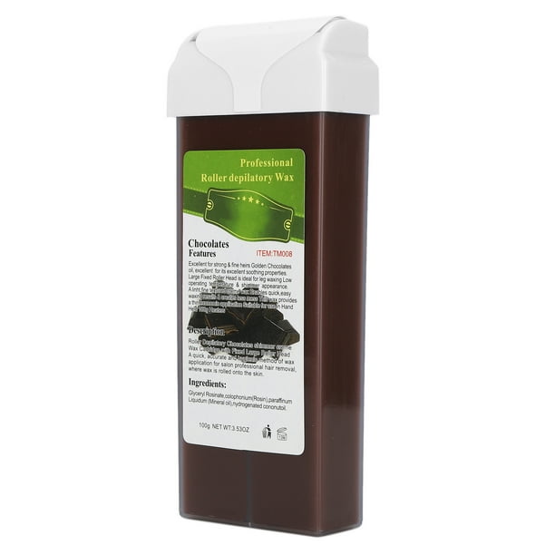 Depilatory roll on wax top