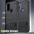 thumbnail image 7 of JTCASES for Motorola Moto G Pure(2022) Case, Foldable Kickstand Heavy Duty Protective Rugged Hybird Anti-slip Shockproof/Drop Resistant PC TPU Shell, Black, 7 of 7