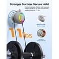 thumbnail image 5 of Shower Speaker Portable: 360? Surround Sound, IPX7 Suction Cup Removable with Vacuum Exhaust Knob, 2 IN1, RGB Lights, BT5.4, TWS, Pool/Beach/Kayak, Gifts for Adults Teens(Grey), 5 of 6