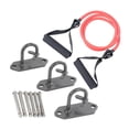thumbnail image 2 of 3 ganchos de pared para bandas de resistencia, ahorran espacio, con 6 tornillos. Banda roja, 2 of 8