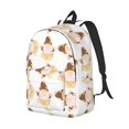 thumbnail image 2 of Naloa Canvas Backpack for Men Women Cute Bee Gnome Print Rucksack Casual Travel Daypack Large and Small Durable College Tote Satchel Bookbag for Teens, 2 of 8