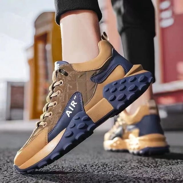 Zapatos de moda para hombre, primavera y otoño, deportes juveniles, zapatos casuales, zapatos de papá con aumento de altura, zapatos de moda con suela gruesa