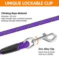 thumbnail image 3 of XiaZ 15FT 30FT 50FT Training Leash for Dogs, Nylon Rope Dog Leashes with 2 Swivel Hooks and Comfortable Padded Handle, Puppy Leash Lead for Small Medium Large Dogs Training, Playing, Camping,Backyard, 3 of 6