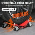 thumbnail image 3 of Heavy-Duty 4-Piece Red Wheel Dolly Set, 8000 lb Capacity Car Mover with Brakes for Trucks, Trailers, Motorcycles & Vehicle Tires, 3 of 6