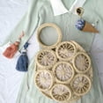 thumbnail image 6 of ZUARFY Basket Bag Hollow Round Straw Bag Top-handle Photo Props Summer Vacation Bag, 6 of 11