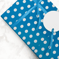 thumbnail image 5 of JAM Paper Blue with White Polka Dot Wrapping Paper, All Occasion 25 Sq. ft, 1/Pack, 5 of 5