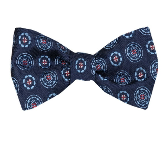 Men's Blue Silk Self Tie Bowtie Tie Yourself Bow Ties