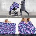 thumbnail image 6 of Car Seat Cover Baby, white pink Skull flower Baby Car Seat Cover for Baby Boys Girls Newborn , Infant Car Seat Canopy Cover Nursing Breastfeeding Cover Warm Blanket, 6 of 7