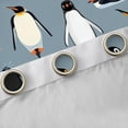 thumbnail image 4 of Feelyou Kawaii Antarctic Penguin Curtains Pack of 2 (42x84 Each), Cute Cartoon Animal Curtains Blackout, Teens Kids Girls Boys Bedroom Curtains, Curtains and Drapes Home Decor, 4 of 6