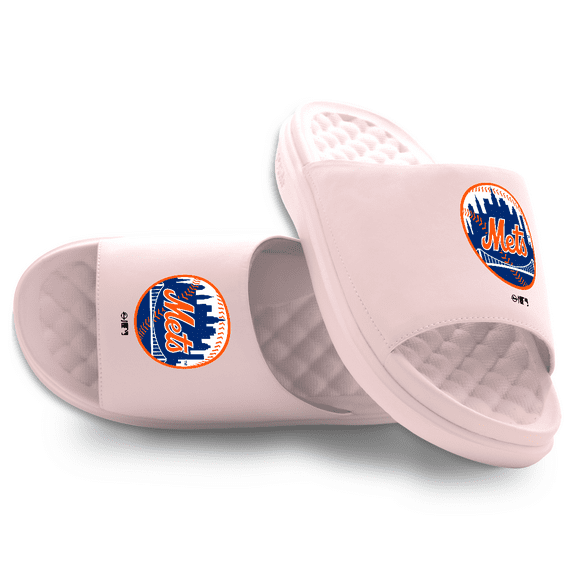 Unisex ISlide Pink New York Mets Primary Motive Slide Sandals