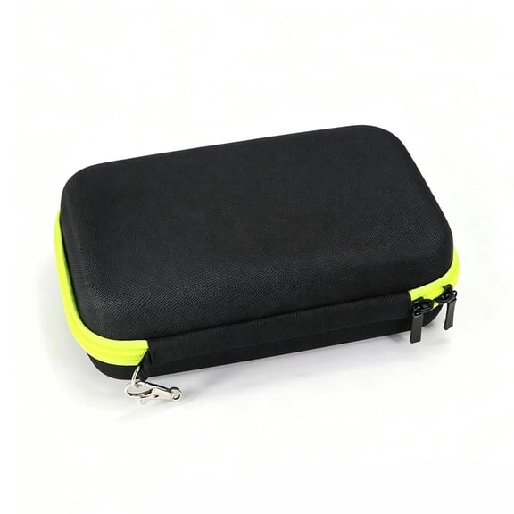 EVA Travel Organizer Case for Hair Clippers & Trimmers, Shockproof Portable Storage Bag with Oxford Cloth, Compact Personal Care Kit with Mesh Pocket & Wrist Strap, 8.27x4.72x1.97 Inches