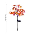 thumbnail image 3 of Qocolcyl Solar Powered Colorful Maple Leaf Tree Stake Lights,LED Multicolor Autumn Maple Pathway Decor Lights,Waterproof Fall Harvest Thanksgiving Outdoor Yard Lawn Garden Landscape Light Ornaments, 3 of 6
