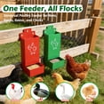 thumbnail image 7 of 2Pack Chicken Grit Feeder, Metal Oyster Shell Feeder with Lid, Hanging Gravity Chicken Poultry Feeders Trough, Coop Accessories Supplies, 7 of 7