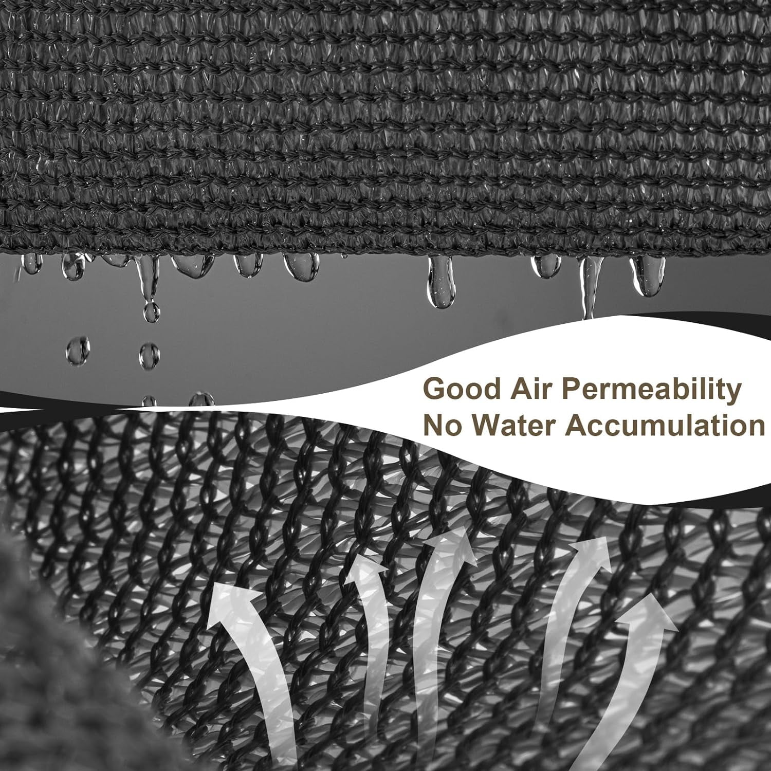 LOVE STORY 8' x 8' Sun Shade Cloth with Grommets 95% UV Protection Pergola Shade Cover for Outdoor, Dark Gray