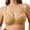 Khaki, variant on Womens Plus Size Full Coverage Bra Breathable Push Up Underwire Supportive Bra 42DD