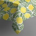 thumbnail image 5 of Yellow Lemon Fruit Leaves White Pattern Square Tablecloth,Waterproof Square Table Cover,Wipeable Spillproof Washable Table Cover for Home Kitchen Party Decor 42"X42"(107x107cm), 5 of 6