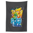 thumbnail image 3 of Ambesonne Youth Tablecloth Rectangular Table Cover, Graffiti Art Youth Power, 60"x84", Multicolor, 3 of 4