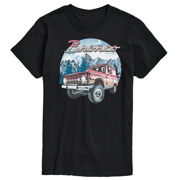 Ford - Bronco With Mountain Scene - Men's Short Sleeve T-Shirt