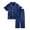 Navy, variant on CheerKidz Toddler Kids Home Wear Set Soft Comfortable Short Sleeve Long Pants Tops Outfits for Fall Winter Boys Girls Casual Homewear Outfit Cozy 2 Piece Set(Black,10 Years)